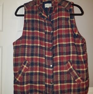 Plaid Vest